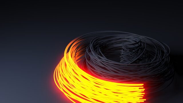Fiber optics, abstract & blur background